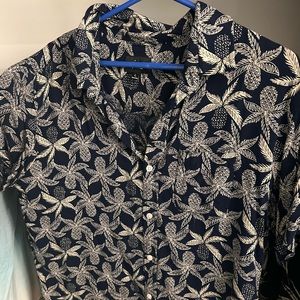 PALM DRESS DRESS SHIRT — OVERSIZED/LARGE